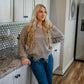 Nydia Taupe Distressed Sweater - She Chester
