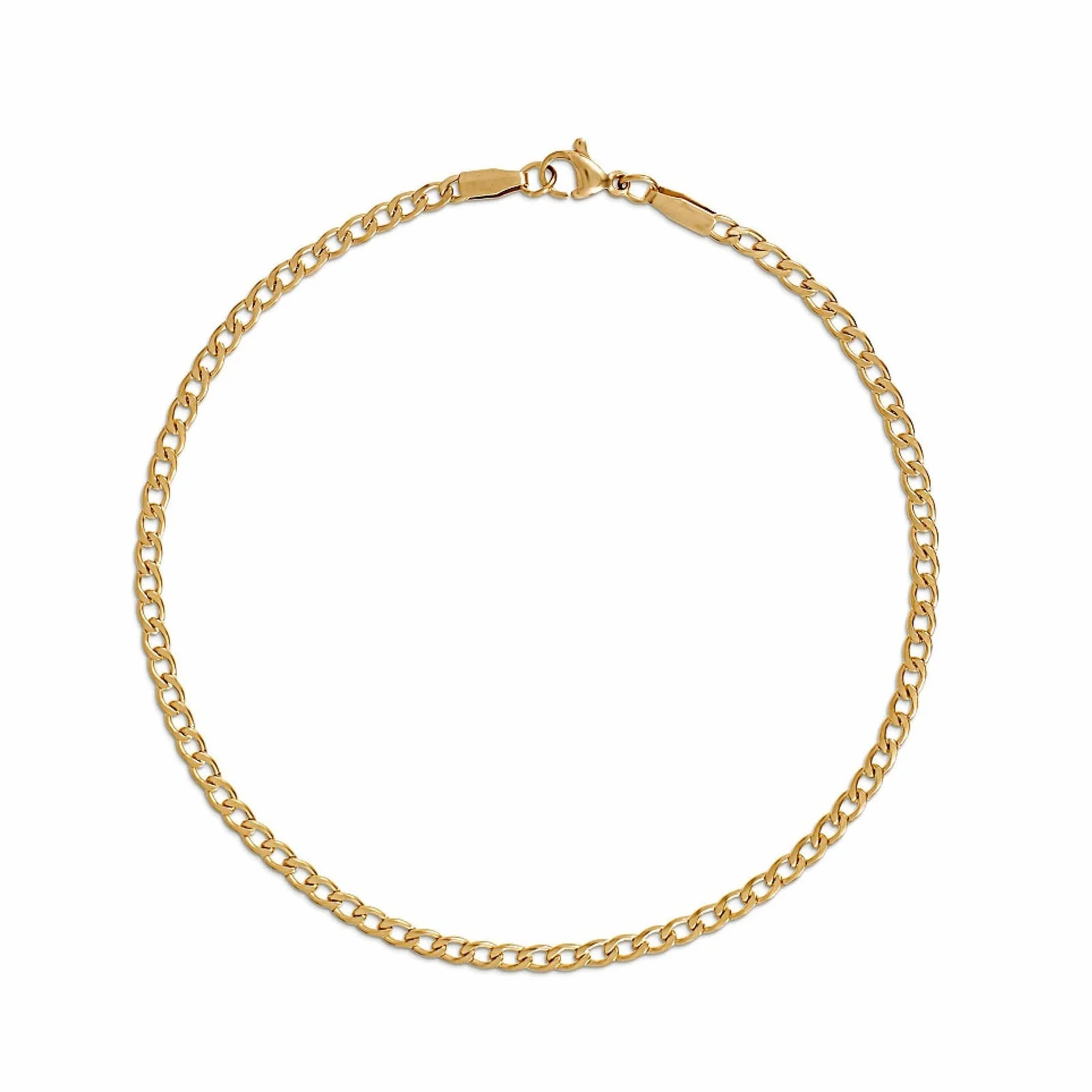 Nyx Gold Curb Chain Anklet - 283 - She Chester