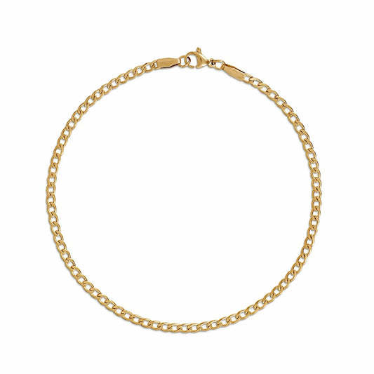 Nyx Gold Curb Chain Anklet - 283 - She Chester