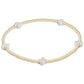 Off White Small Signature Cross Gold Pattern 2mm Bracelet - She Chester