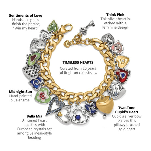 One Heart Color Charm Bracelet JF0209 - She Chester