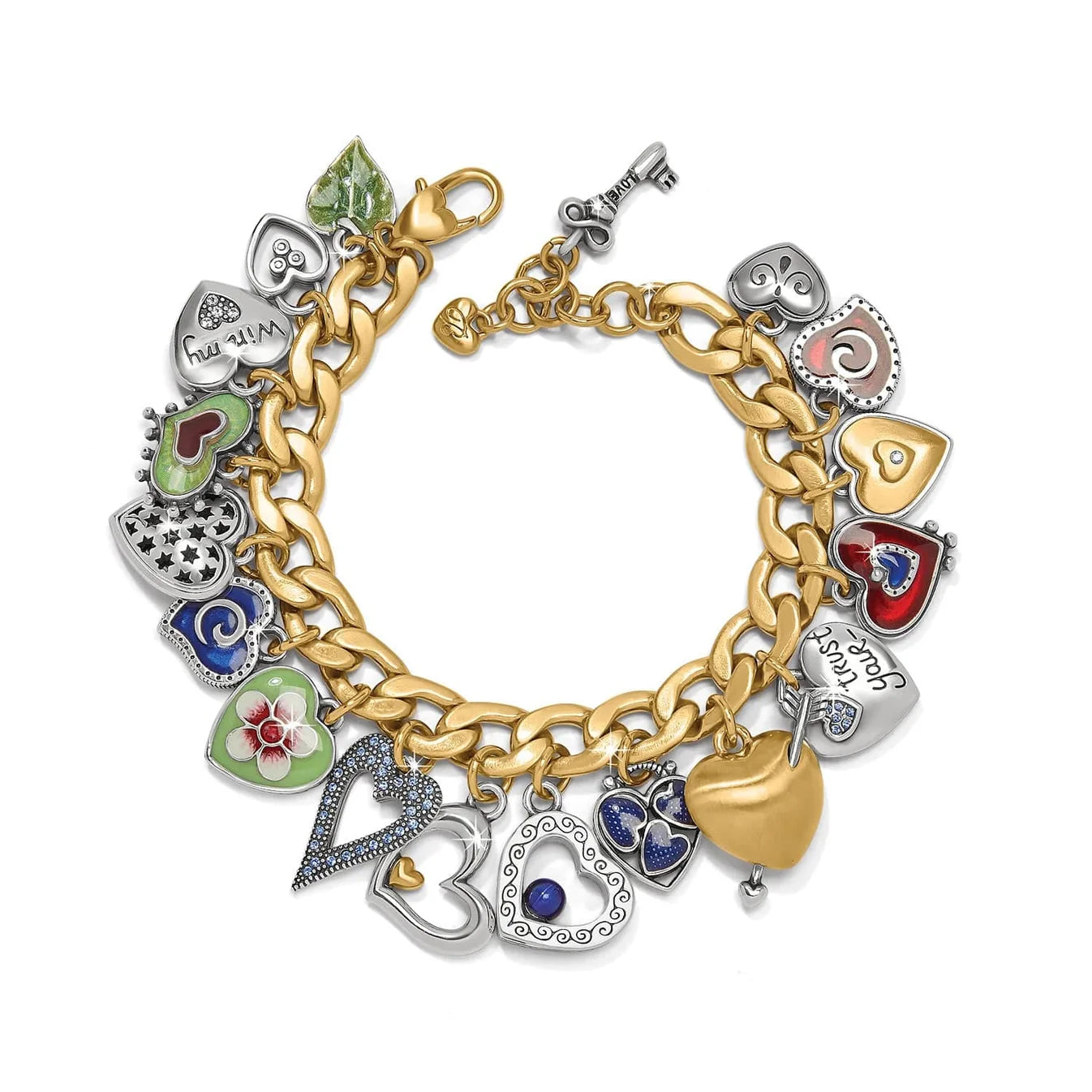 One Heart Color Charm Bracelet JF0209