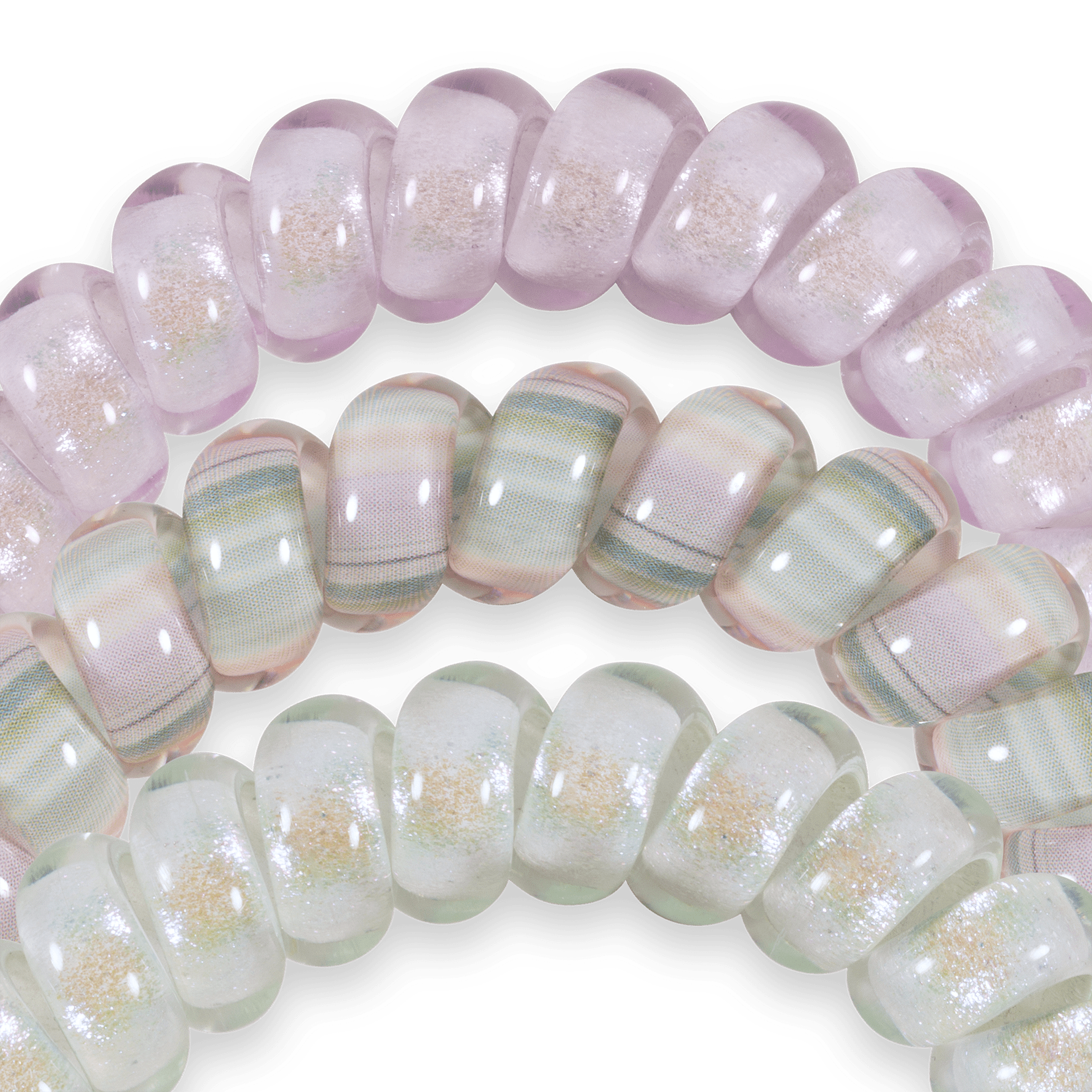 Opal Glow Large Hair Ties - She Chester