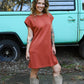 Orange Fiona Dress - She Chester