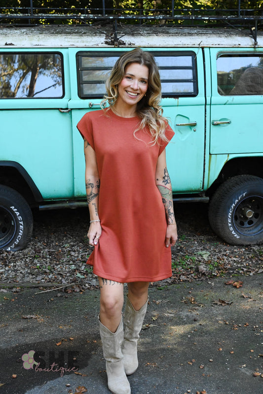 Orange Fiona Dress - She Chester