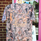 Orange Logo Dog Camo Mineral Wash Tee - She Chester
