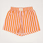 Orange Pink Stripes Darling Boxer Shorts - She Chester