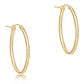oval gold 1" hoop - textured - She Chester