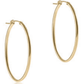 Oval Gold 2'' Hoop - Smooth - She Chester