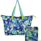 Packable Tote - Navy Spot - She Chester