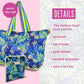 Packable Tote - Navy Spot - She Chester