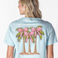 Palm with Bow Mineral Wash Tee - She Chester