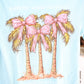 Palm with Bow Mineral Wash Tee - She Chester