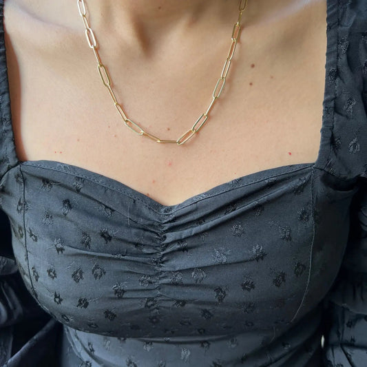 Paperclip Classic Chain 18K GF - She Chester