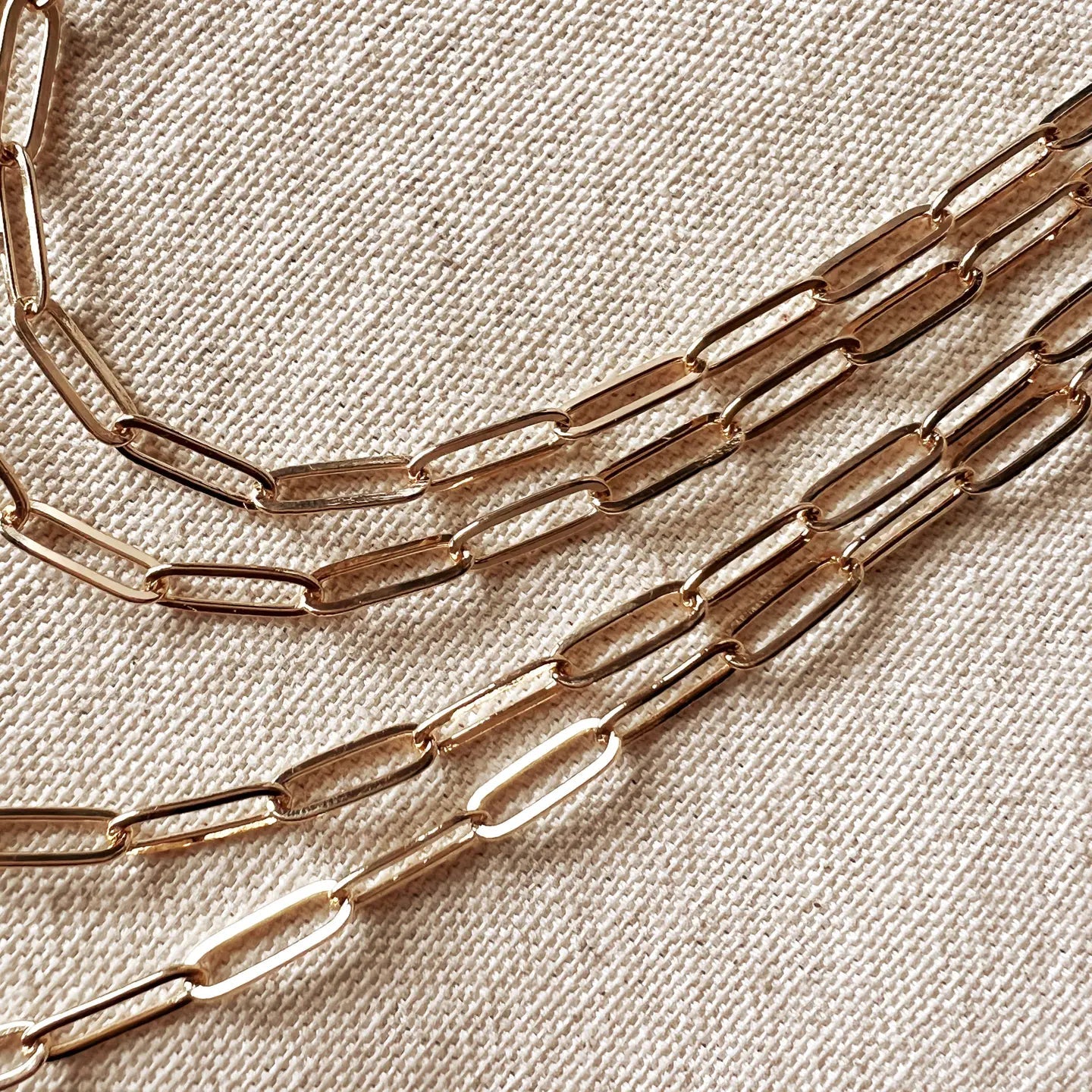 Paperclip Classic Chain 18K GF - She Chester