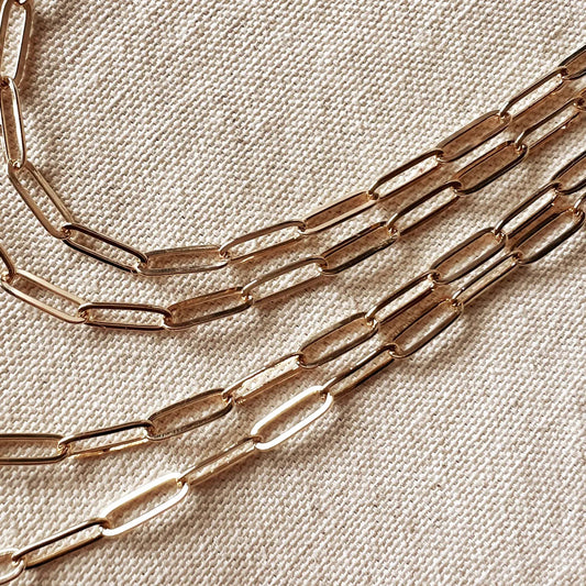 Paperclip Classic Chain 18K GF - She Chester