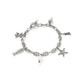 PARKER CHARM BRACELET VINTAGE SILVER FRESH WATER CULTURED PEARL - She Chester