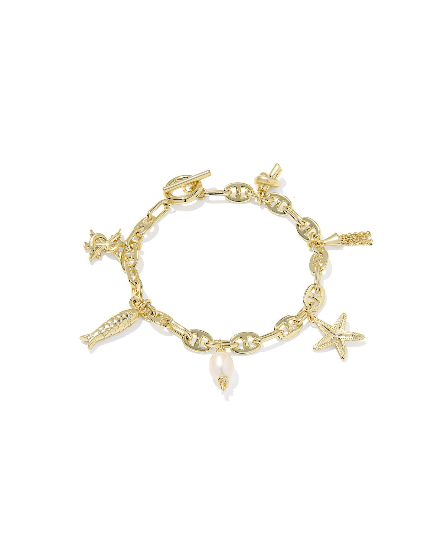 PARKER CHARM BRACELETcGOLD FRESHWATER CULTURED PEARL - She Chester