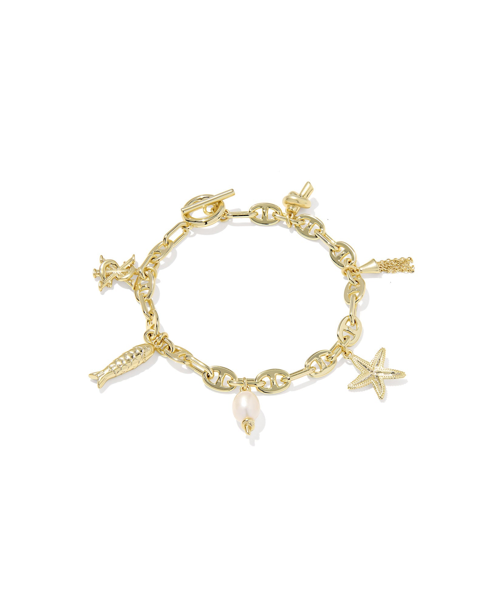 PARKER CHARM BRACELETcGOLD FRESHWATER CULTURED PEARL - She Chester