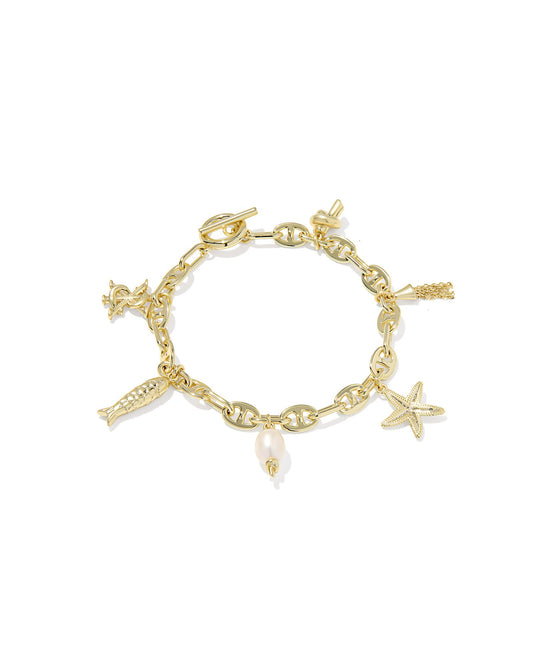 PARKER CHARM BRACELETcGOLD FRESHWATER CULTURED PEARL - She Chester
