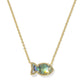PARKER FISH SHORT PENDANT NECKLACE GOLD ABALONE SHELL - She Chester