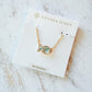 PARKER FISH SHORT PENDANT NECKLACE GOLD ABALONE SHELL - She Chester