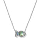 PARKER FISH SHORT PENDANT NECKLACE SILVER ABALONE SHELL - She Chester