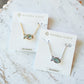 PARKER FISH SHORT PENDANT NECKLACE SILVER ABALONE SHELL - She Chester