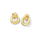 PARKER KNOT OPEN FRAME EARRINGS GOLD - She Chester