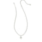 PARKER KNOT SHORT PENDANT NECKLACE SILVER - She Chester
