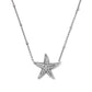 PARKER STARFISH METAL SHORT PENDANT NECKLACE VINTAGE SILVER - She Chester