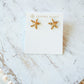 PARKER STARFISH METAL STUD EARRINGS VINTAGE GOLD - She Chester