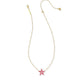 PARKER STARFISH SHORT PENDANT NECKLACE GOLD BRIGHT PINK MOTHER OF PEARL - She Chester