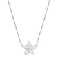 PARKER STARFISH SHORT PENDANT NECKLACE SILVER NATURAL MOTHER OF PEARL - She Chester