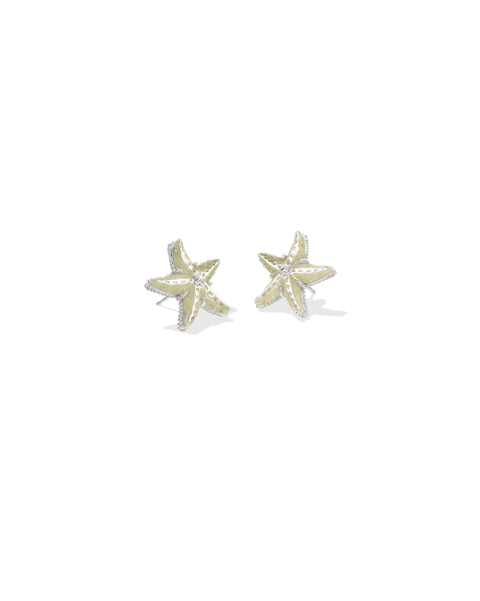 PARKER STARFISH STUD EARRINGS SILVER NATURAL MOTHER OF PEARL - She Chester