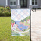 Patriotic Garden Flag – Coastal Fireworks: 12" x 18" - Double - Sided - She Chester