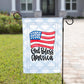 Patriotic Garden Flag - God Bless: 12" x 18" - Double - Sided - She Chester