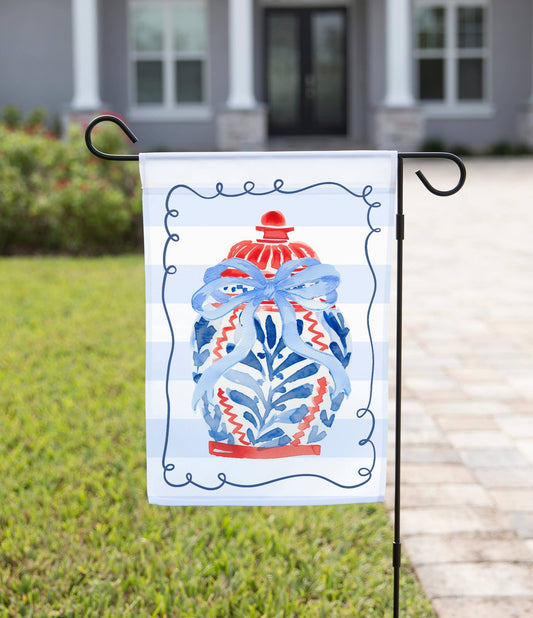 Patriotic Ginger Jar: 12" x 18" - She Chester
