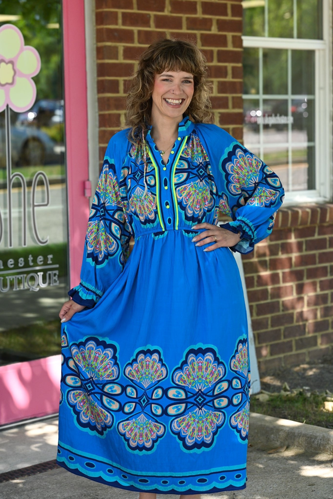 Peacock Love Maxi Dress - She Chester