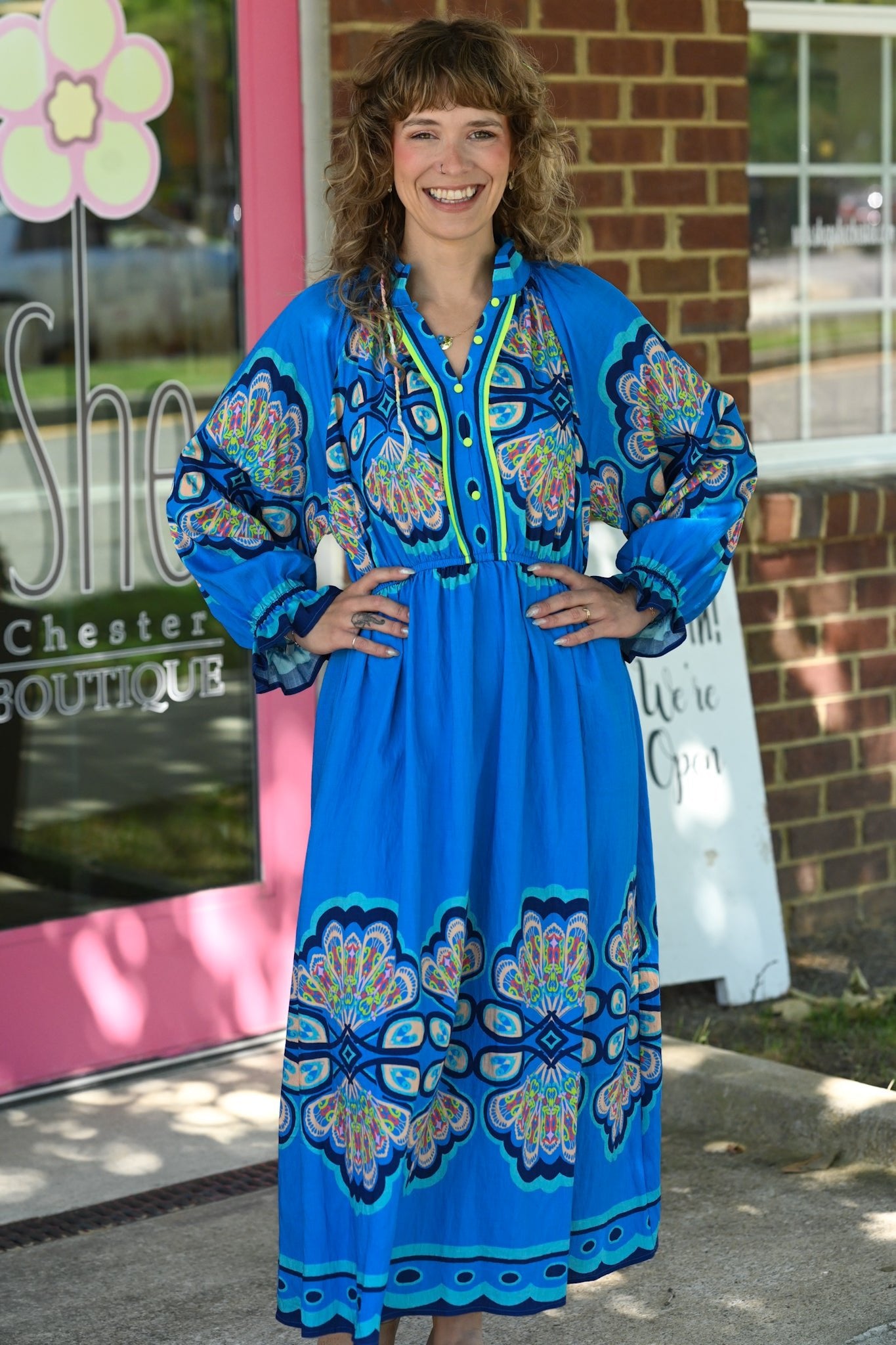 Peacock Love Maxi Dress - She Chester