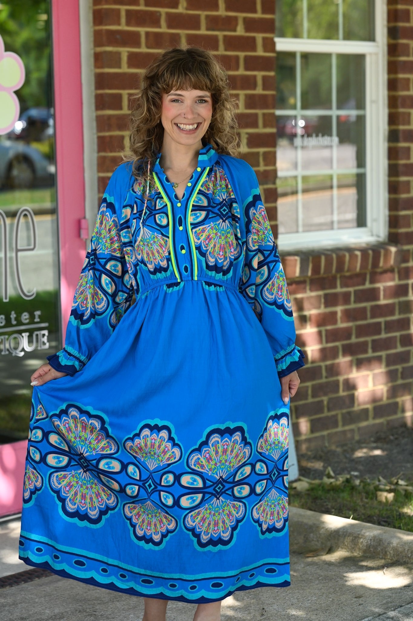 Peacock Love Maxi Dress - She Chester