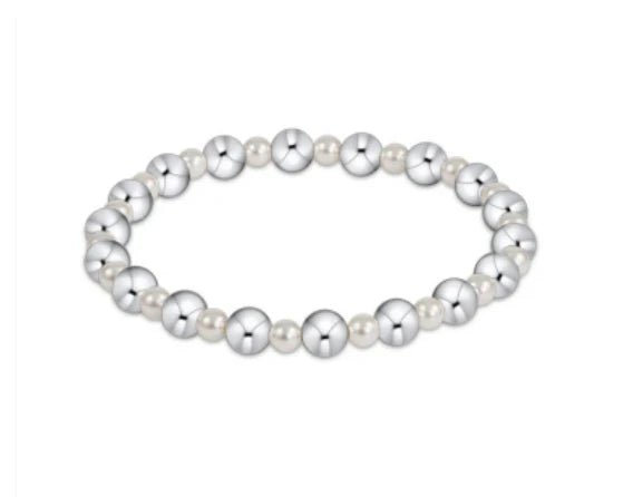 Pearl Grateful Silver 6mm Bracelet - She Chester