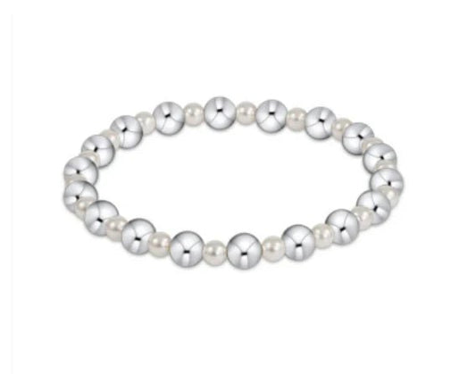 Pearl Grateful Silver 6mm Bracelet - She Chester