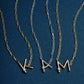 Pearl Letter Gold Pendant Necklace - She Chester