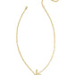 Pearl Letter Gold Pendant Necklace - She Chester