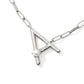 Pearl Letter Silver Pendant Necklace - She Chester
