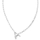Pearl Letter Silver Pendant Necklace - She Chester