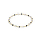 Pearl Sincerity Pattern 4mm Bead Bracelet - Faceted Onyx - She Chester