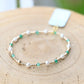 Pearl Sincerity Pattern 4mm Bead Bracelet - Green - She Chester