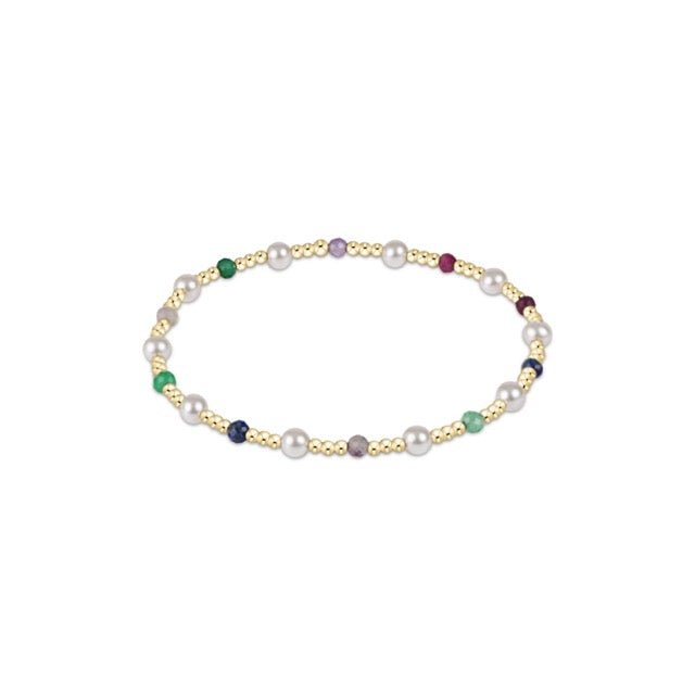 Pearl Sincerity Pattern 4mm Bead Bracelet - Hot Mess - She Chester